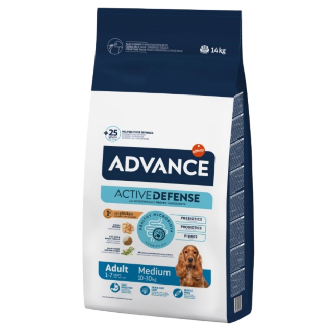 Advance Medium Adult Tavuklu Orta Irk Yetişkin Köpek Maması 14 kg