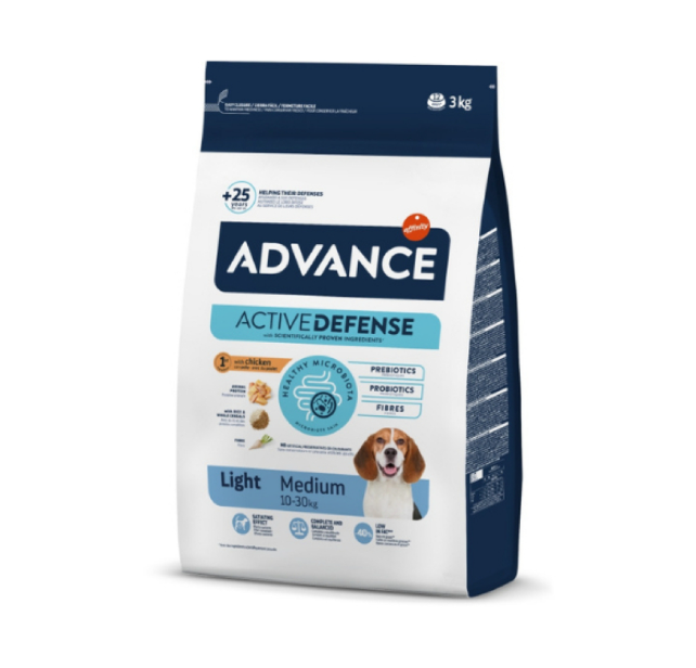 Advance Medium Light Tavuklu Orta Irk Yetişkin Köpek Maması 3 kg