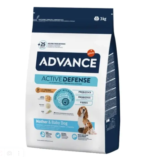 Advance Puppy Tavuklu Anne Yavru ve Hamile Köpek Maması 3 kg