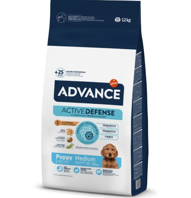 Advance Medium Puppy Tavuklu Orta Irk Yavru Köpek Maması 3 kg