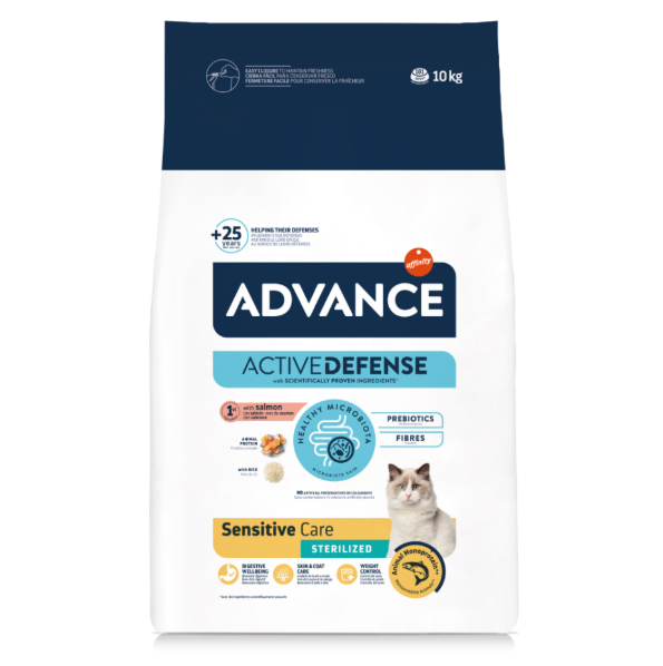 Advance Sensitive Care Sterilized Somonlu Kısırlaştırılmış Kedi Maması 1,5 kg