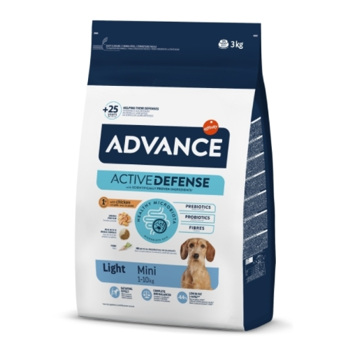 Advance Mini Light Tavuklu Küçük Irk Köpek Maması 3 kg