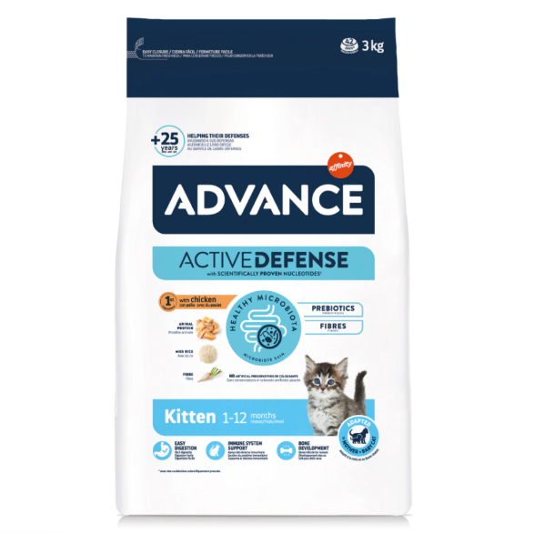 Advance Kitten Tavuklu ve Pirinçli Yavru Kedi Maması 3 kg