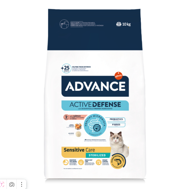 Advance Sensitive Care Sterilized Somonlu Kısırlaştırılmış Kedi Maması 10kg