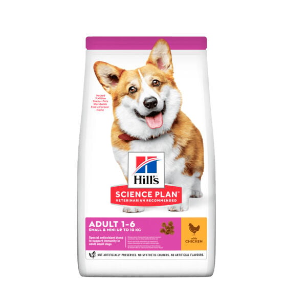 Hill's SCIENCE PLAN Small&Mini Adult Tavuklu Küçük Irk Yetişkin Köpek Maması 1,5 kg