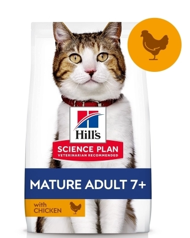 Hill's SCIENCE PLAN 7+ Tavuklu Yaşlı Kedi Maması 3 kg