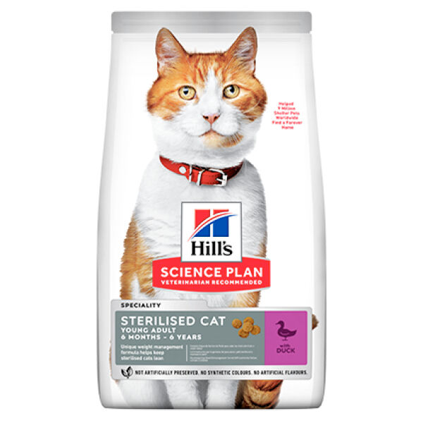 Hill's SCIENCE PLAN Ördekli Kısırlaştırılmış Kedi Maması 3 kg