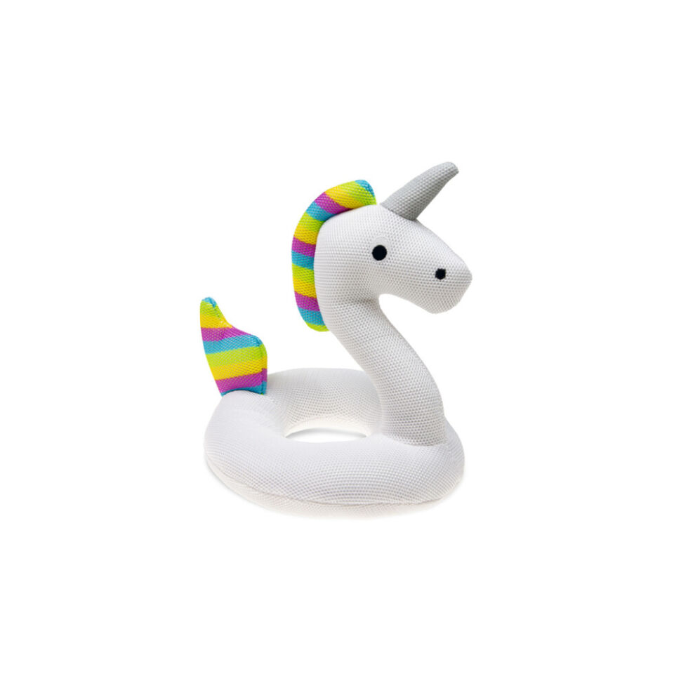 Karlie Unicorn Figürlü Köpek Oyuncağı 18x17 cm (Beyaz)