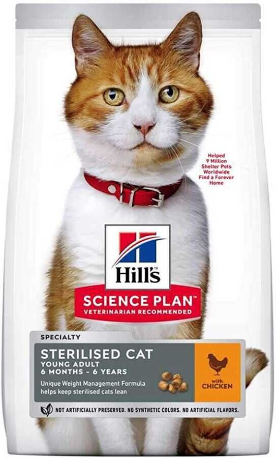 Hills Young Adult Kısırlaştırılmış Tavuklu Kedi Maması 1.5 Kg