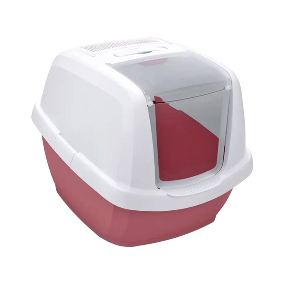 Imac Maddy Junıor Kapalı Kedi Tuvaleti Pembe/Beyaz 57x43x41 cm
