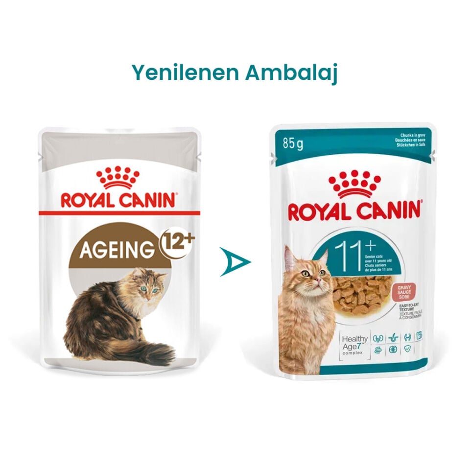 Royal Canin Ageing 11+ Sos İçinde Yaşlı Kedi Konservesi 85 gr