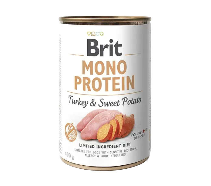 Brit Care Mono Protein, Köpekler için Hindi Etli ve Tatlı Patetesli Yaş Mama 400 gr