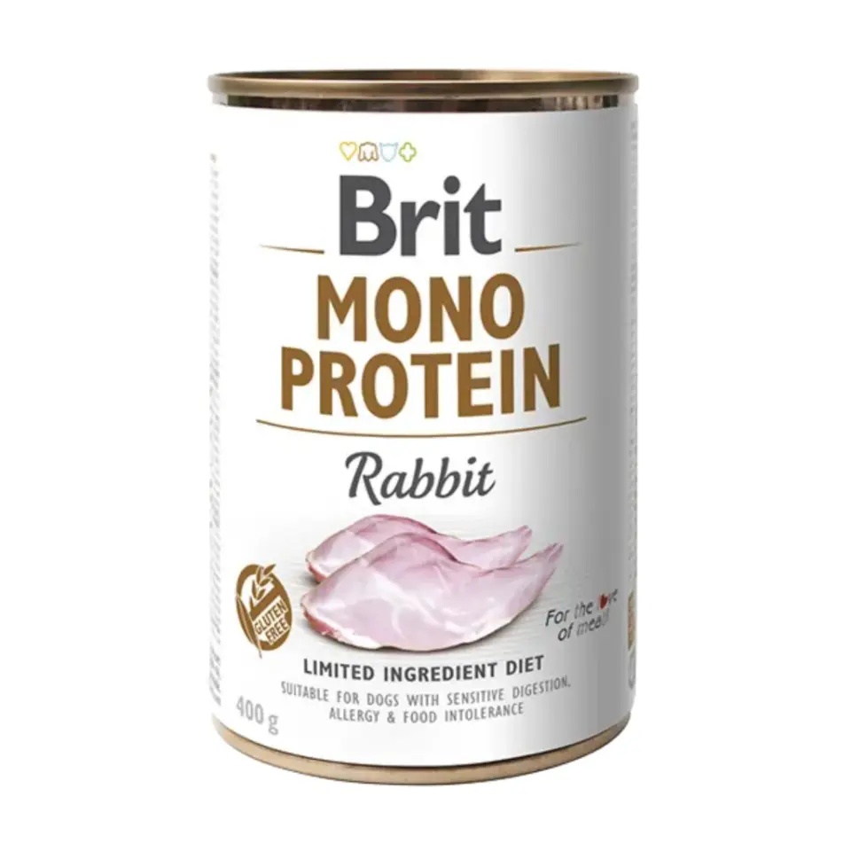 Brit Care Mono Protein Tavşan Etli Yetişkin Köpek Konservesi 400 gr