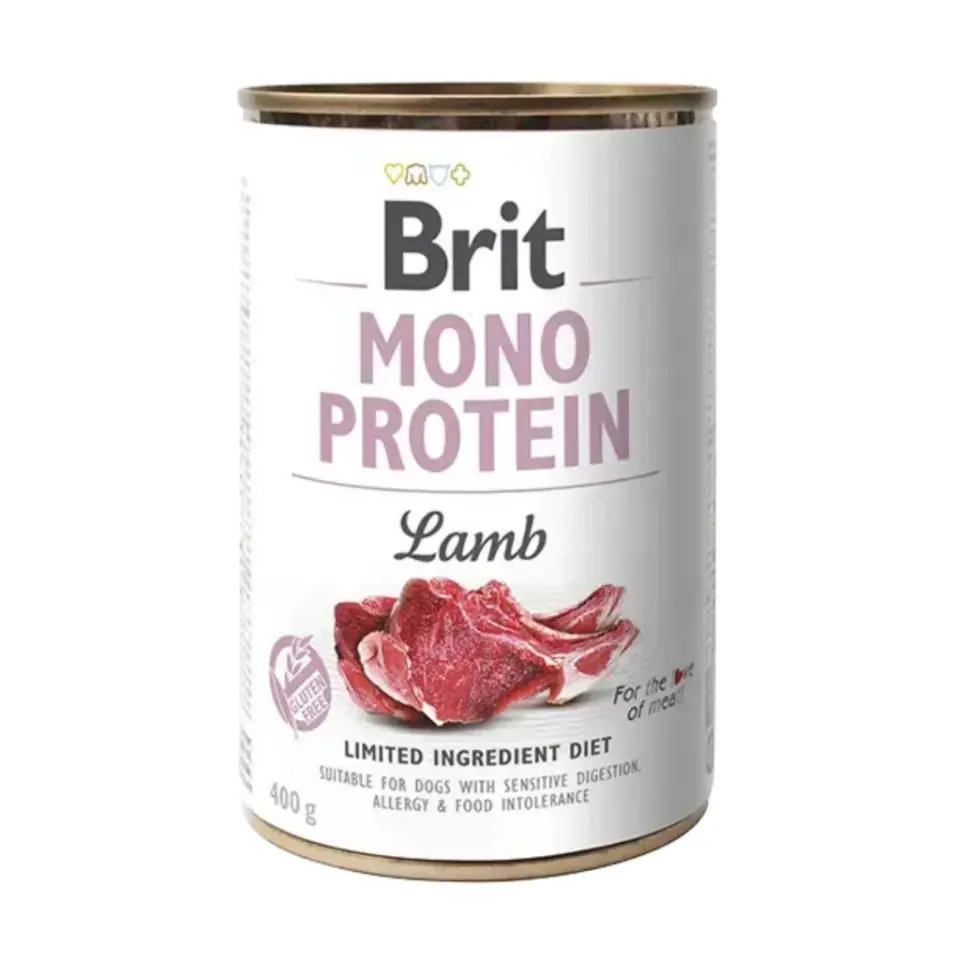 Brit Care Mono Protein Kuzu Etli Yetişkin Köpek Konservesi 400 gr
