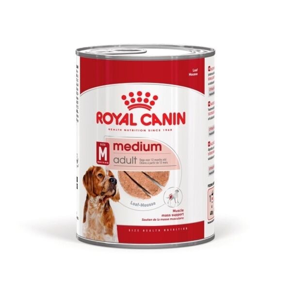 Royal Canin Loaf Mousse Orta Irk Ezme Yetişkin Köpek Konservesi 410 gr