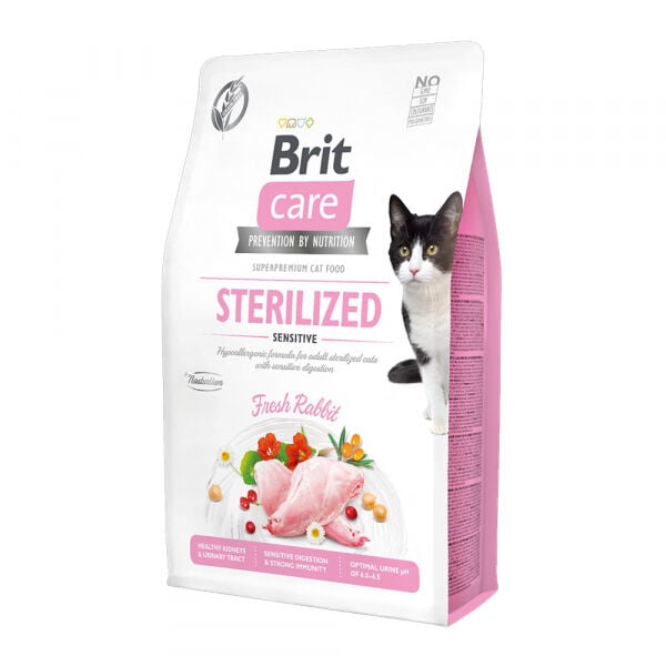 Brit Care Sterilized Sindirim Sistemi Destekleyici Tahılsız Kısırlaştırılmış Kedi Maması 2 kg