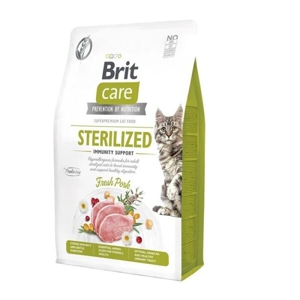 Brit Care Sterilized Domuz Etli Tahılsız Kısırlaştırılmış Kedi Maması 2 kg