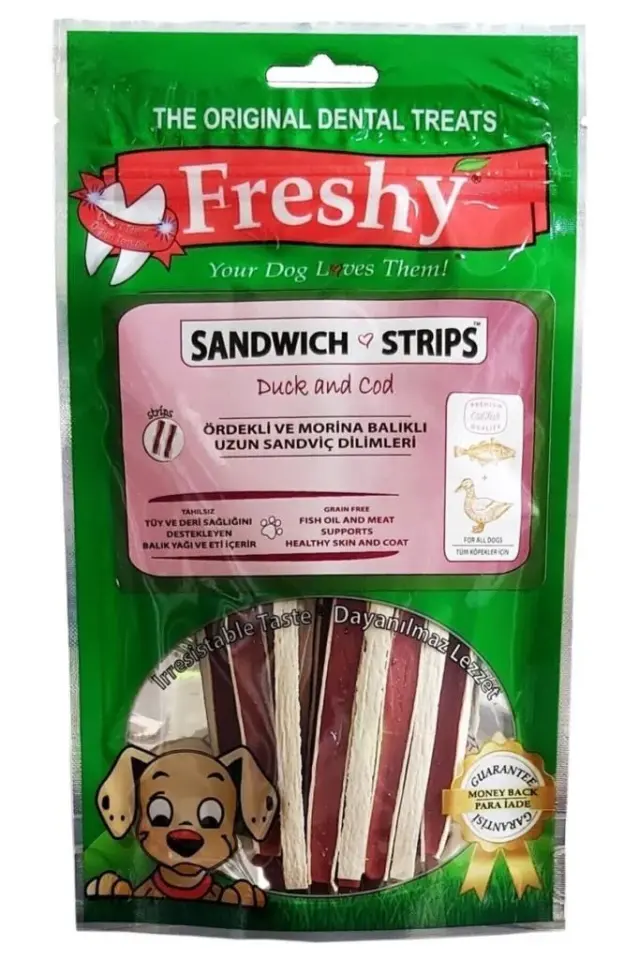 Freshy Sandwich Ördekli Ve Morina Balıklı Sandviç Dilimleri 80 gr