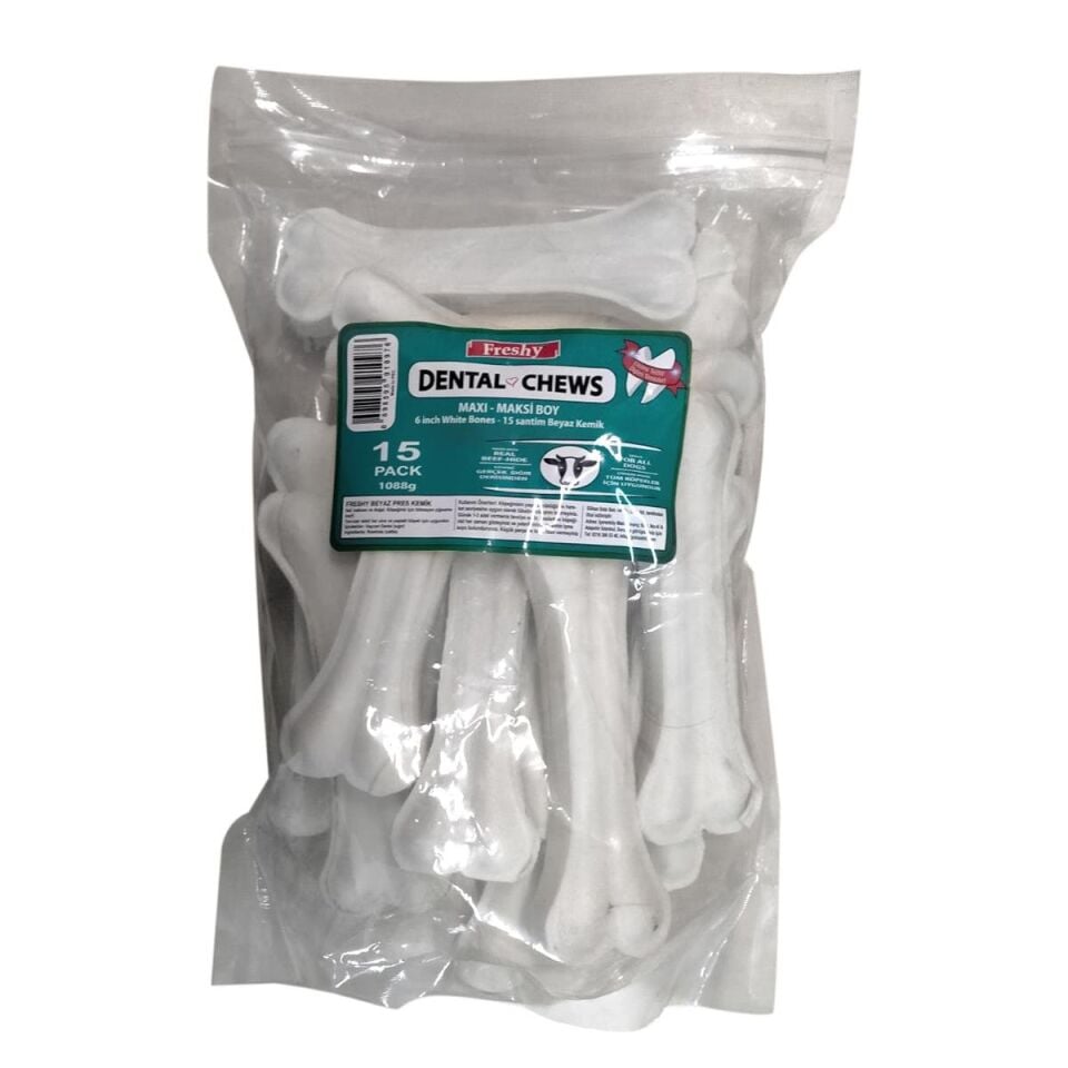 Freshy Dental Chews Sütlü Kemik Köpek Ödülü 15 Adet