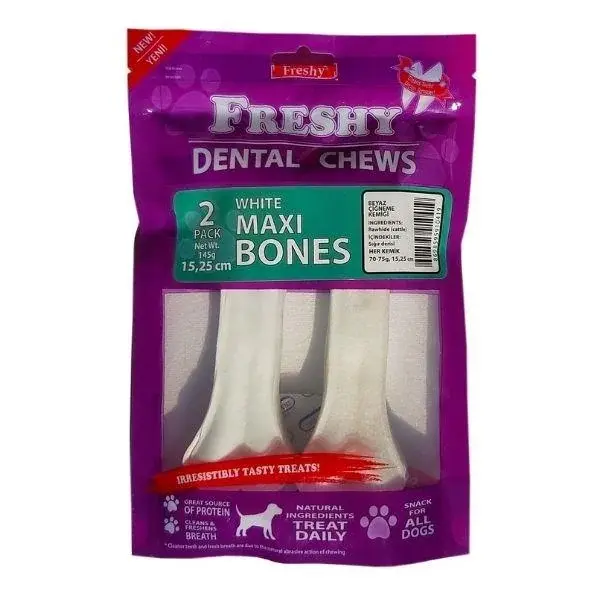 Freshy Dental Chews Maxi Bone Köpek Çiğneme Kemiği 145gr 2'li