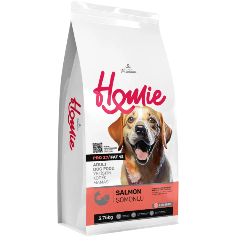 Homie Düşük Tahıllı Somonlu Yetişkin Köpek Maması 3.75 Kg / 12 Kg