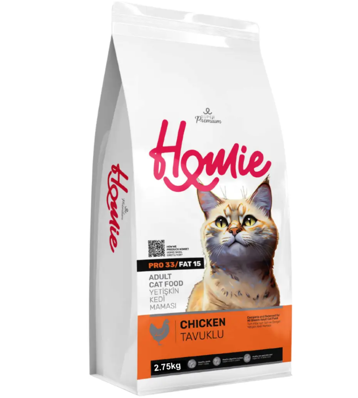 Homie Süper Premium Tavuklu Yetişkin Kedi Maması 2.75 Kg