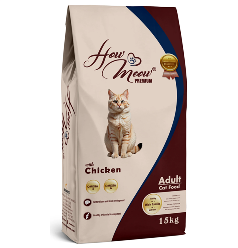 How Meow Yetişkin Kedi Maması Tavuklu 15 Kg