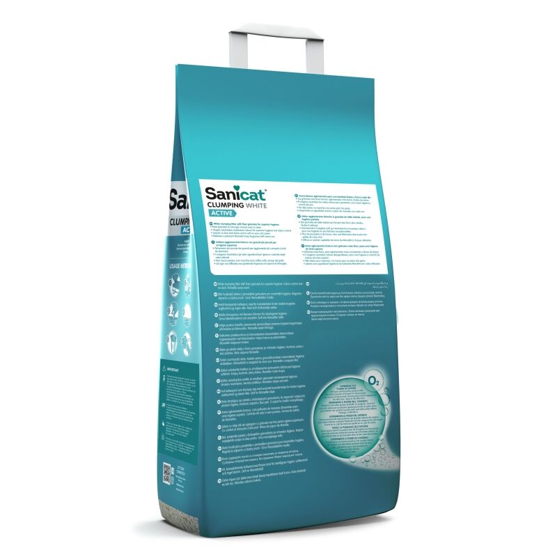 SaniCat Clumping White Active Marsilya Sabunlu Kedi Kumu 10 Lt