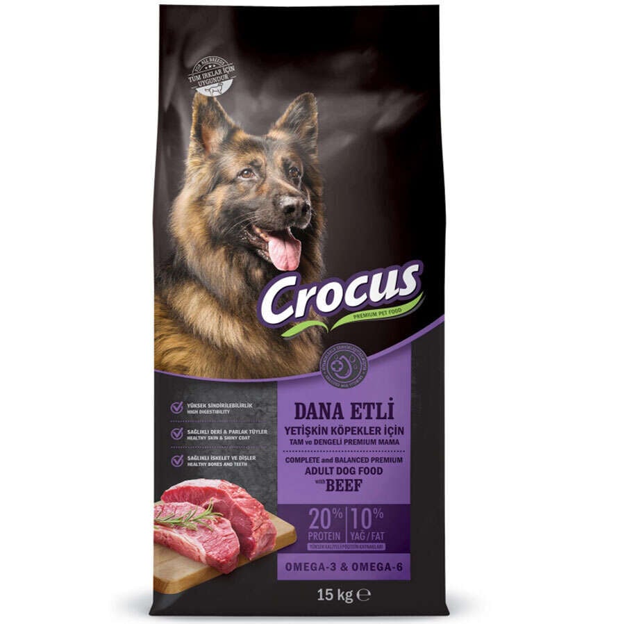 Crocus Gurme 15 Kg  Dana Etli Köpek Maması